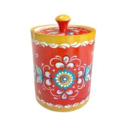 Беломорские узоры / Wooden barrel "Shenkur red painting" 15 cm