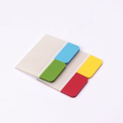 Bookmarks highlighters sheets of adhesive plastic BRAUBERG, 38х25 mm 4 colours x 20 sheets