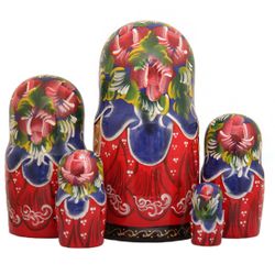 Matryoshka with views of St. Petersburg 5 dolls