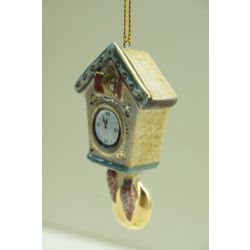 Ярославская майолика / Christmas tree toy "Cuckoo clock"