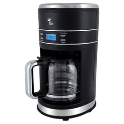 Coffee maker drip KITFORT CT-704-2, 1000 W, volume 1.5 liters, heating, plastic, black