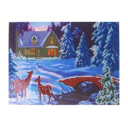 Школа талантов / Diamond embroidery "Winter landscape"