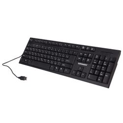 SONNEN / Wired keyboard KB-330, USB, 104 keys, classic design, black