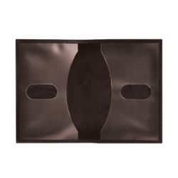 Passport cover BEFLER "Grade", natural leather, embossed with "Passport", brown