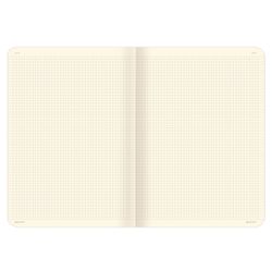 BRAUBERG / Notizbuch 60 l. karierter Einband Glattkunstleder, Naht, A4 (210x297mm), DUNKELBLAU, VIVA / 10 Stk.