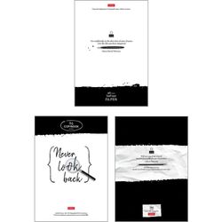 HATBER / Notebook A4, 96 sheets, staple, cage, cardboard cover, "Lettering" / 9 pcs.