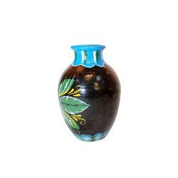 Vase "forget-me-not" earthenware with painted