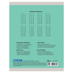 BRAUBERG / Notebook 24 y. "ECO" cage, cover thick coated paper, GREEN PASTEL / 20 pcs.
