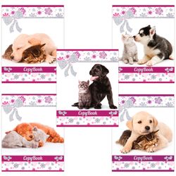 BRAUBERG / Notebook A5, 48 sh., Cage, sparkles, FRIENDS / 10 pcs.