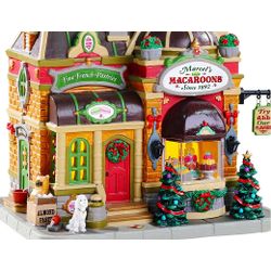 Кондитерская 'Макаруны от Марселя', керамика, подсветка, 18х17х13 см, LEMAX