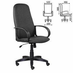 Brabix "Praktik EX-279" office chair, fabric/skins, gray