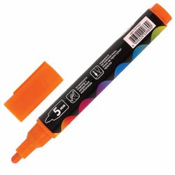 Pennarello a gesso BRAUBERG "POP-ART", cancellabile a secco, per superfici lisce, 5 mm, ARANCIO