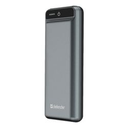 DEFENDER / External battery EXTRALIFE 15000F, 15000 mAh, 2 USB, Li-pol, gray
