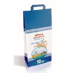 Full color printed paper packaging for flour packaging