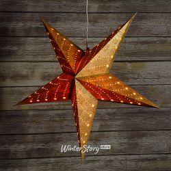 Kaemingk / Stella luminosa di carta, 60 cm, oro