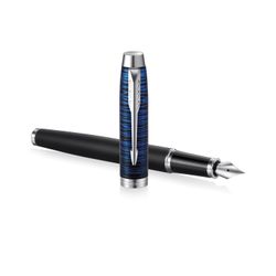 Pen pen PARKER "IM Blue Origin CT", case matte black, chrome, black