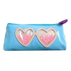 Сималенд / Pencil case for school "Glasses with sparkles"