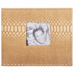100 fotoğraflık BRAUBERG fotoğraf albümü 10x15 cm, sürüngen derisi taklit kapak, kağıt sayfalar, kutu, bej