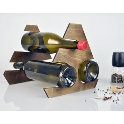 Ленивые Бобры / Lazy Beavers / Wine rack for 3 bottles