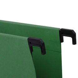 Hanging folder A4/Foolscap (406х245 mm), up to 80 sheets, SET of 10 PCs, green, cardboard, BRAUBERG (Italy)