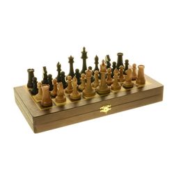 GamesDealer / Jogo de xadrez dobrável em faia 50cm com figuras