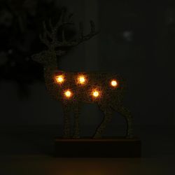 Лесная мастерская / Décor du Nouvel An avec éclairage "Cerf du Nouvel An"