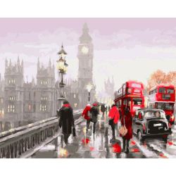 Опт-картина / Pittura con numeri 40x50 Foggy London