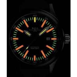 BALL / Reloj de pulsera mecánico suizo Fireman NM2092C-P-BK