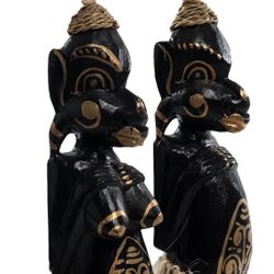 Decor and Gift / Wooden figurine "Asmat black" 33 cm