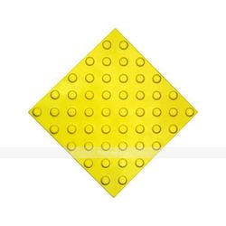 Tactile tile, polyurethane, chess arrangement of conical reefs, 300 x 300 mm