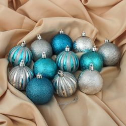 Зимнее волшебство / Set de ballons "Feux d'artifice festifs", d-6 cm, 12 pcs