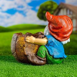 Хорошие сувениры / Figured planter "Gnome with a jug No. 1" 30x24x25 cm