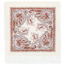 Павловопосадский платок / Shawl "Balaganchik", with silk fringe