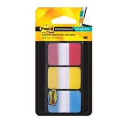 Bookmark adhesive POST-IT Professional, plastic, 25 mm, 3 colors x 22 PCs., superlake