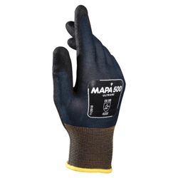 MAPA / Textile gloves Ultrane 500, nitrile coating (doused), oil resistant, size 10 (XL), black