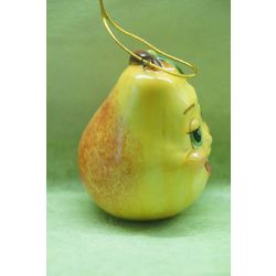 Ярославская майолика / Christmas tree toy "Pear"