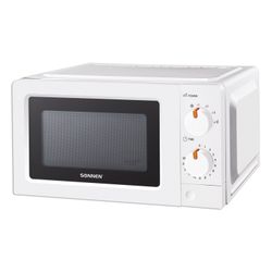 SONNEN MW2070B-6MW microwave oven, 20 litres, 700w, timer, mechanical control, white