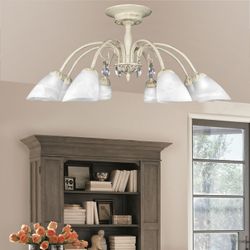 ПЕТРАСВЕТ / PETRASVET / Ceiling chandelier S2164-8, 8xE14 max. 60W