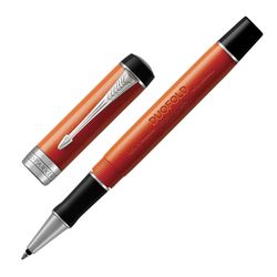Rollerball PARKER "Duofold Classic Big Red Vintage CT", kırmızı kasa, paladyum detaylar, siyah