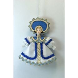 Потешный промысел / Doll-pendant "Gzhel motives"