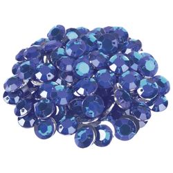 Rhinestones for creativity "Round", blue, 12 mm, 30 grams, TREASURE ISLAND