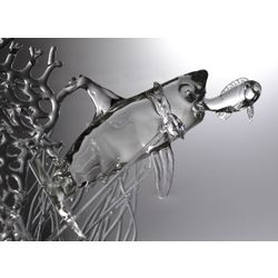 Glass sculpture "Vygul Sharks"