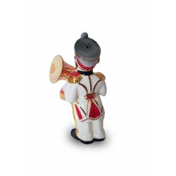 Фарфоровая мануфактура / Christmas tree toy "the Musician with baritone-horn" white