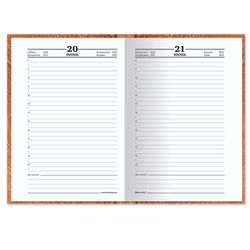 Agenda daté de 4 ans A5 (133x205 mm) BRAUBERG, 192 feuilles, "CUIR"