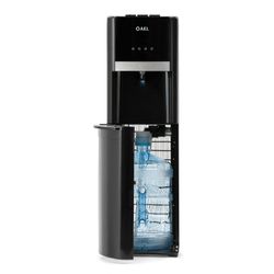 AEL LC-AEL-809a water cooler, floor, WATER/ GREEN CODABLE, bottle bottom, 1 tap, black, 00059