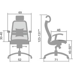МЕТТА / METTA / Armchair Samurai S-3.04 Gray