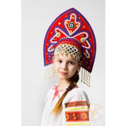 Русский народный костюм / Kokoshnik "Alina", 16 cm