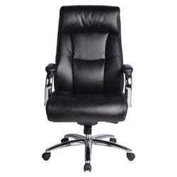 BRABIX PREMIUM Office Chair "Phaeton EX-502", natural leather, chrome, black