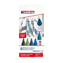 EDDING / Edding / 4500 Tao Cool New juego de marcadores, para tela, 2-3 mm, 5 colores 5 colores