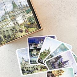 Zartoy / Cubes with pictures "Views of the Moscow Kremlin"